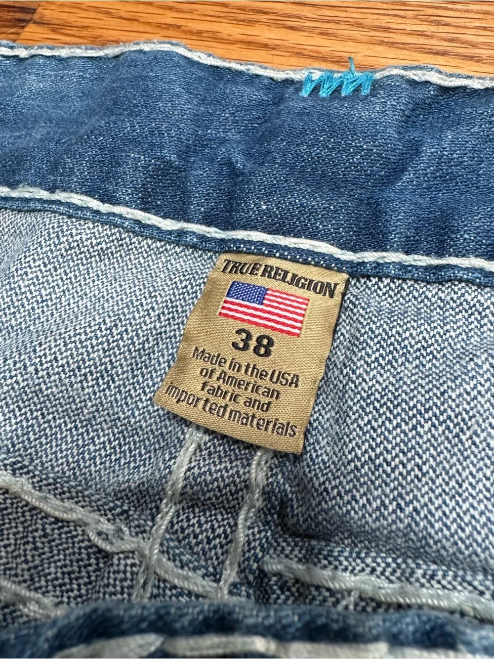 Vintage True Religion Y2K Jeans Geno Relaxed Slim Men’s Size 38 Vtg 2000s